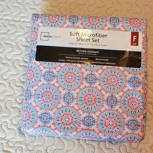 Mainstays Soft Microfiber Full Sheet Set Multi Medallion